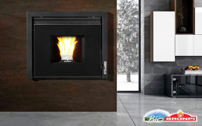 Алпи Хидро – пелетна камина за вграждане с водна риза 17 kW